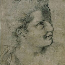 《面对一个女人向右转》安尼巴尔·卡拉奇(Annibale Carracci)高清作品欣赏