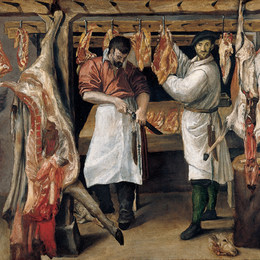 《屠夫店》安尼巴尔·卡拉奇(Annibale Carracci)高清作品欣赏