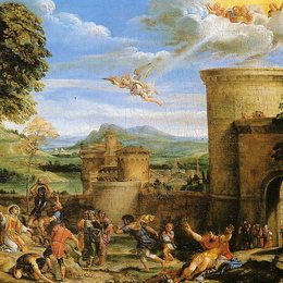 《圣斯蒂芬的殉难》安尼巴尔·卡拉奇(Annibale Carracci)高清作品欣赏