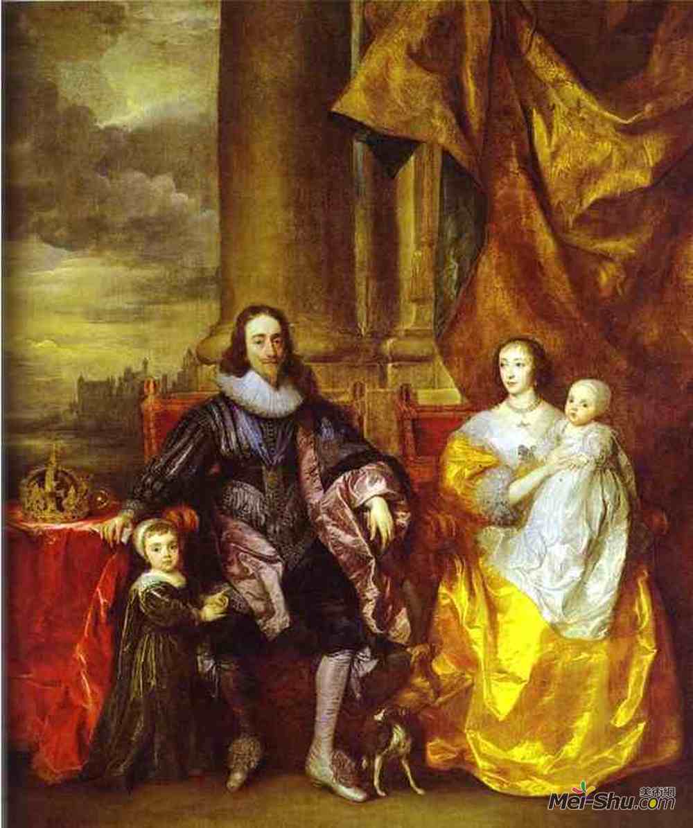 anthony van dyck安東尼·凡·戴克油畫1778《查爾斯一世和亨麗埃塔