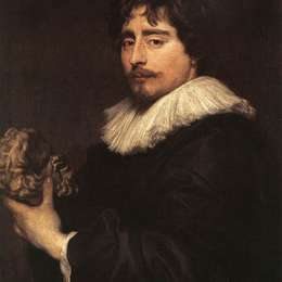 安东尼·凡·戴克(Anthony van Dyck)高清作品:Porrtrait of the Sculptor Duquesnoy