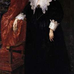 安东尼·凡·戴克(Anthony van Dyck)高清作品:Portrait of Anna van Craesbecke