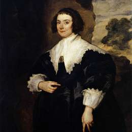 安东尼·凡·戴克(Anthony van Dyck)高清作品:Portrait of Isabella van Assche, Wife of Justus van Meerstra