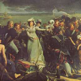 安托万·让·格罗(Antoine-Jean Gros)高清作品:Embarkation of Madame DAngoul&amp;ampême