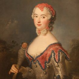 安托·内佩斯(Antoine Pesne)高清作品:Portrait of Charlota Fredrika Sparre