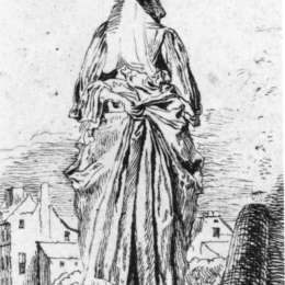 《女人的背后》让·安东尼·华多(Antoine Watteau)高清作品欣赏