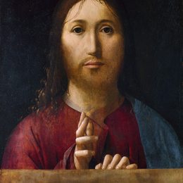 《基督祝福》安东内洛·德·梅西纳(Antonello da Messina)高清作品欣赏