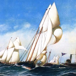 安东尼奥杰克布森(Antonio Jacobsen)高清作品:Rounding the Mark, NYCC Regatta