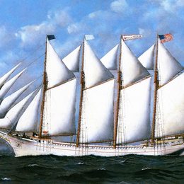 安东尼奥杰克布森(Antonio Jacobsen)高清作品:The Sailing Ship George W. Truitt, Jr.