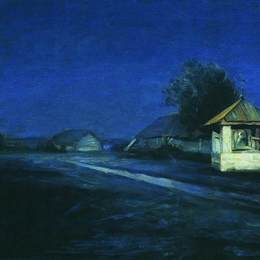 《夜景》阿克希普·库祖(Arkhip Kuindzhi)高清作品欣赏