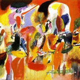 《花厂水》阿希尔·戈尔基(Arshile Gorky)高清作品欣赏