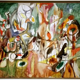 《乳草一年》阿希尔·戈尔基(Arshile Gorky)高清作品欣赏