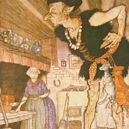 《我闻到了英国人的血腥味》亚瑟·拉克姆(Arthur Rackham)高清作品欣赏