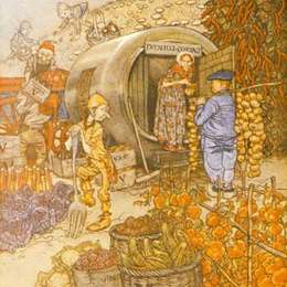 《醋先生和夫人在家》亚瑟·拉克姆(Arthur Rackham)高清作品欣赏