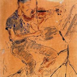 阿图罗苏托(Arturo Souto)高清作品:Leonel Alber&amp;ampú playing the violin