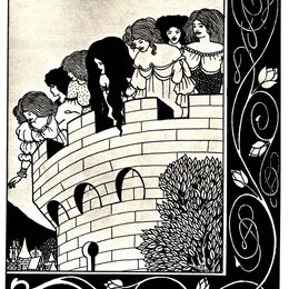 《像女人一样的魔鬼》奥博利·比亚兹莱(Aubrey Beardsley)高清作品欣赏