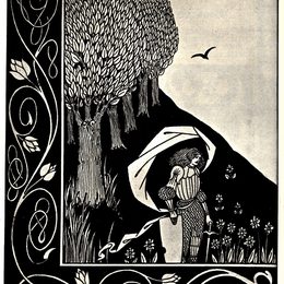 《像女人一样的魔鬼》奥博利·比亚兹莱(Aubrey Beardsley)高清作品欣赏