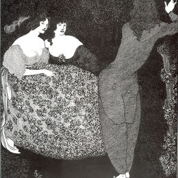 奥博利·比亚兹莱(Aubrey Beardsley)高清作品:A Repetition of &amp;ampquotTristan und Isolde&amp;ampquot