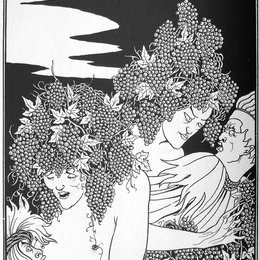 《老掉牙的圈套》奥博利·比亚兹莱(Aubrey Beardsley)高清作品欣赏