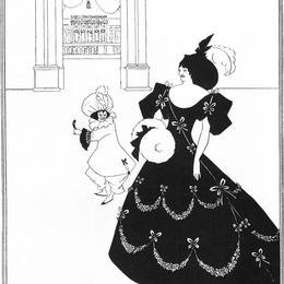 奥博利·比亚兹莱(Aubrey Beardsley)高清作品:Ballet of Marionettes I