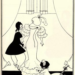 奥博利·比亚兹莱(Aubrey Beardsley)高清作品:Ballet of Marionettes III