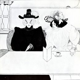 《黑咖啡》奥博利·比亚兹莱(Aubrey Beardsley)高清作品欣赏