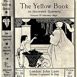 奥博利·比亚兹莱(Aubrey Beardsley)高清作品:Design (unused) for the cover of Volume IV of The Y