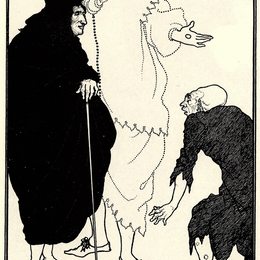 奥博利·比亚兹莱(Aubrey Beardsley)高清作品:Don Juan, Sganarelle and the Beggar