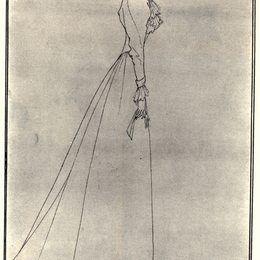 《帕特里克夫人坎贝尔》奥博利·比亚兹莱(Aubrey Beardsley)高清作品欣赏