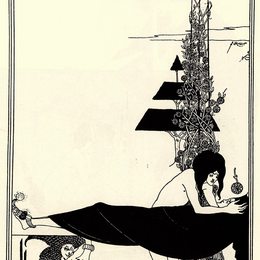 《柏拉图哀歌》奥博利·比亚兹莱(Aubrey Beardsley)高清作品欣赏