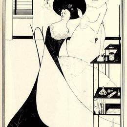 奥博利·比亚兹莱(Aubrey Beardsley)高清作品:The Toilet of Salome II