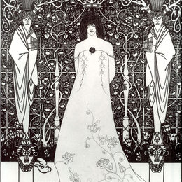 《金星之间的货运码头》奥博利·比亚兹莱(Aubrey Beardsley)高清作品欣赏