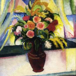 《无题》奥古斯特·麦克(August Macke)高清作品欣赏