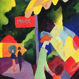 《时装橱窗》奥古斯特·麦克(August Macke)高清作品欣赏