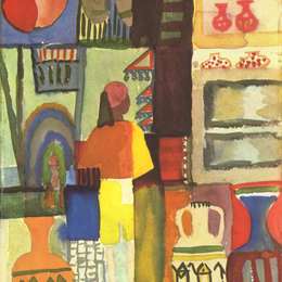 《罐头经销商》奥古斯特·麦克(August Macke)高清作品欣赏