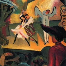 《俄罗斯芭蕾舞团（I）》奥古斯特·麦克(August Macke)高清作品欣赏