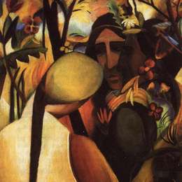 《印第安纳州人》奥古斯特·麦克(August Macke)高清作品欣赏