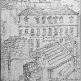 《格伦内尔街观》阿维格多·阿里哈(Avigdor Arikha)高清作品欣赏