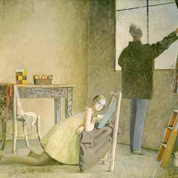 《画家及其模型》巴尔蒂斯(Balthus)高清作品欣赏