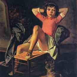 《女孩与猫》巴尔蒂斯(Balthus)高清作品欣赏