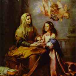 《童贞的童年》巴托洛梅·埃斯特万·穆立罗(Bartolome Esteban Murillo)高清作品欣赏