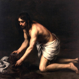 《鞭笞后的基督》巴托洛梅·埃斯特万·穆立罗(Bartolome Esteban Murillo)高清作品欣赏