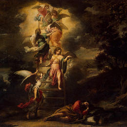 《雅各伯的梦》巴托洛梅·埃斯特万·穆立罗(Bartolome Esteban Murillo)高清作品欣赏