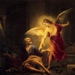 《解放圣彼得》巴托洛梅·埃斯特万·穆立罗(Bartolome Esteban Murillo)高清作品欣赏