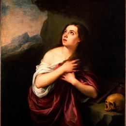 《忏悔玛格达琳》巴托洛梅·埃斯特万·穆立罗(Bartolome Esteban Murillo)高清作品欣赏