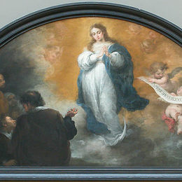 《圣洁处女的幽灵到六个字符》巴托洛梅·埃斯特万·穆立罗(Bartolome Esteban Murillo)高清作品欣赏