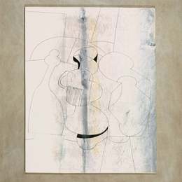 《1979年4月20日（垂直条纹）》本·尼科尔森(Ben Nicholson)高清作品欣赏