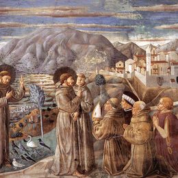 《鸟语花香》贝诺佐·哥佐利(Benozzo Gozzoli)高清作品欣赏