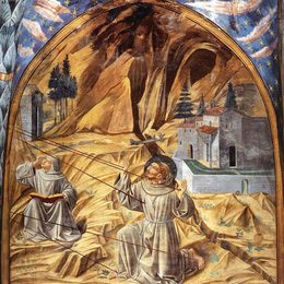 《圣弗兰西斯的污名化》贝诺佐·哥佐利(Benozzo Gozzoli)高清作品欣赏