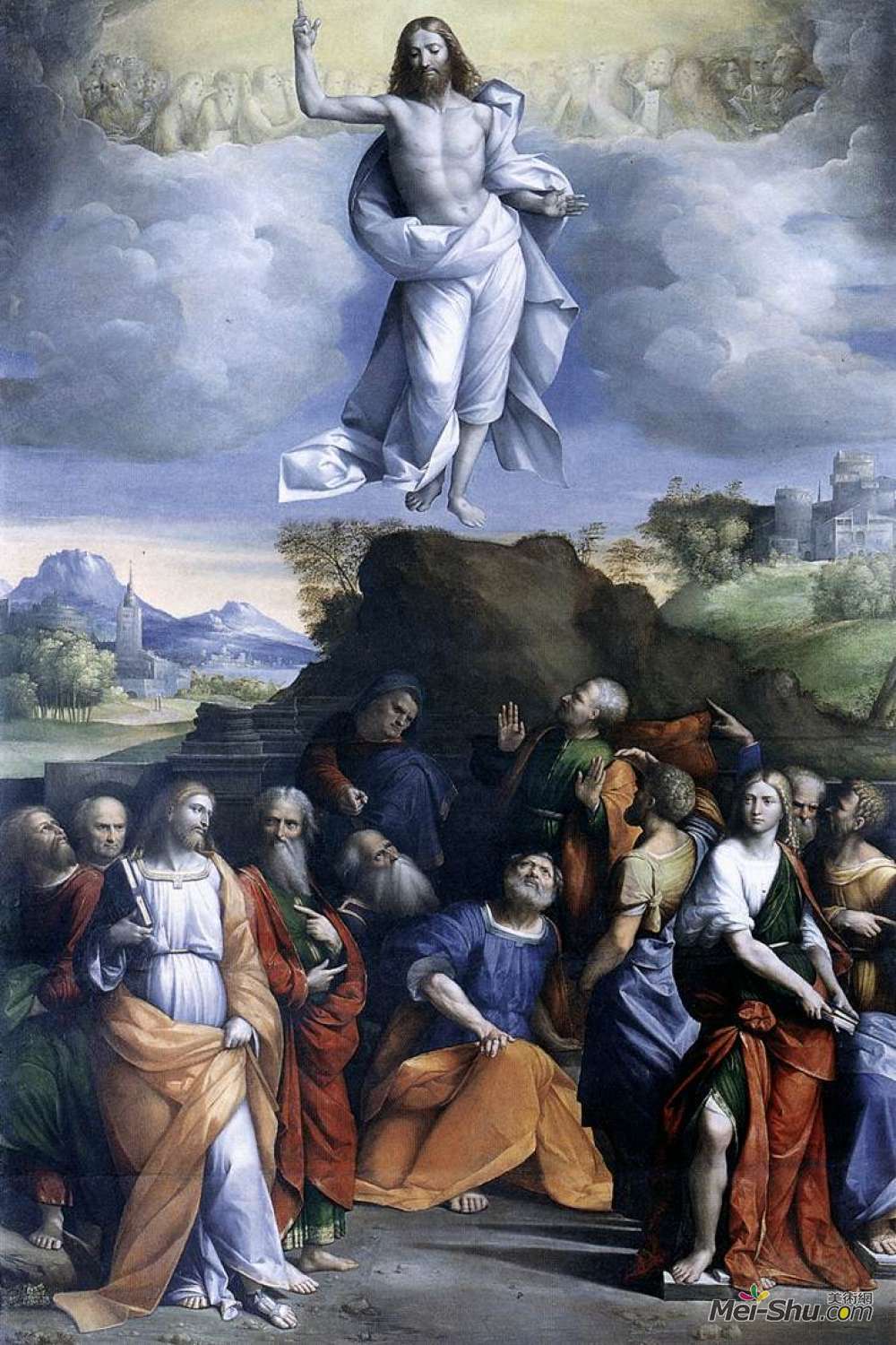耶稣升天图画图片